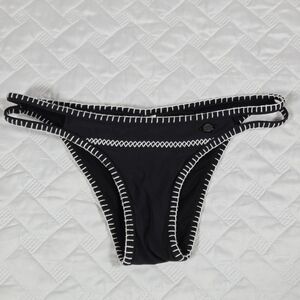 Sunseeker Australia Black & White Thick Stitch Bikini Bottom 6